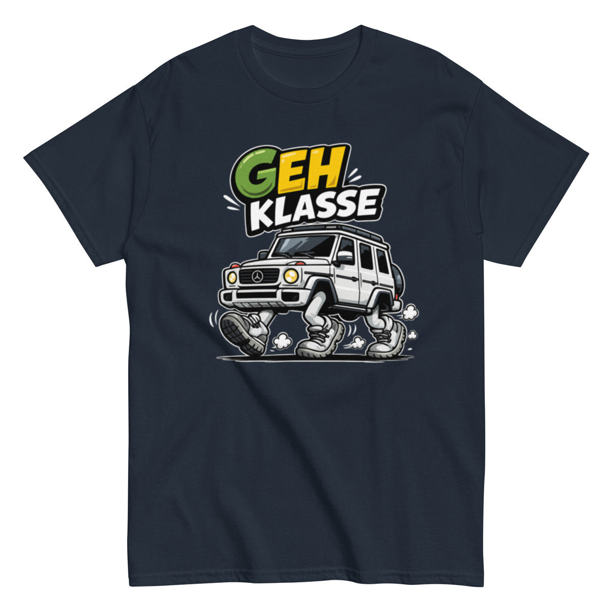 GEH KLASSE lustiges Auto T-Shirt mit humorvollem Statement