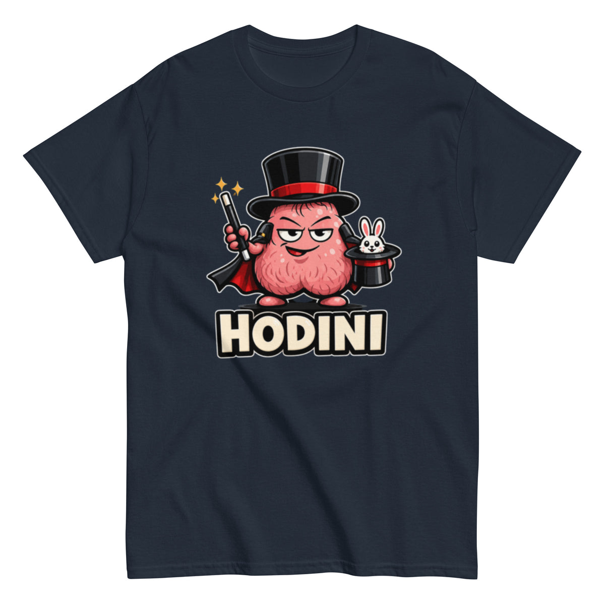 Lustiges Houdini T-Shirt mit Cartoon Zauberer und Magie Motiv