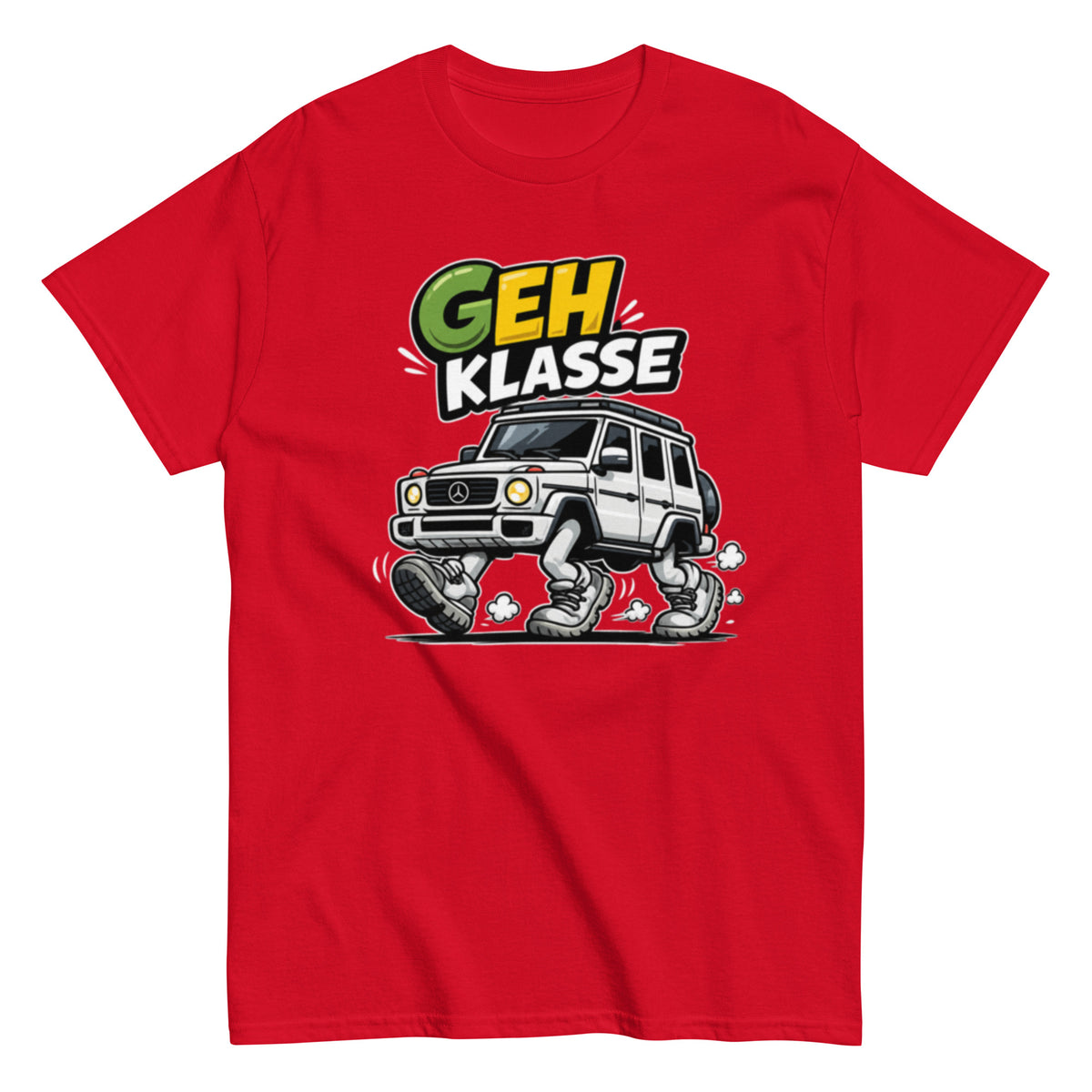 GEH KLASSE lustiges Auto T-Shirt mit humorvollem Statement