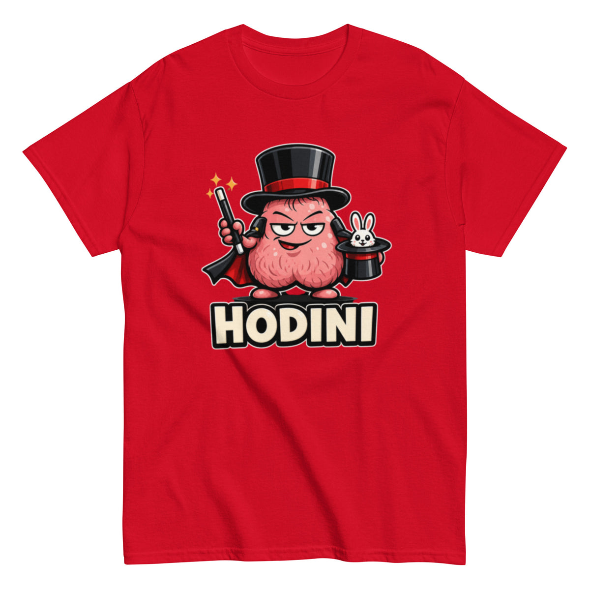 Lustiges Houdini T-Shirt mit Cartoon Zauberer und Magie Motiv