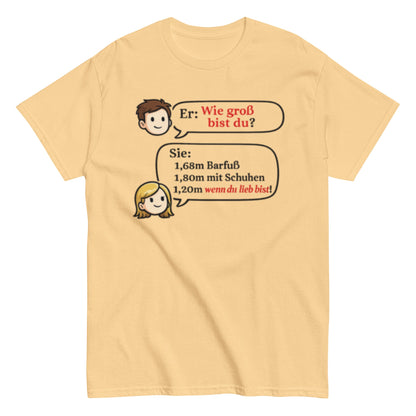Versauter Smalltalk Mann und Frau - Lustiges Unisex T-Shirt - SprücheKüche - Druckfrisch & frech