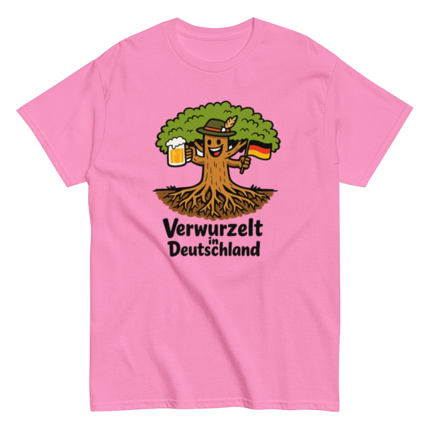 Verwurzelt in Deutschland - Statement Unisex T-Shirt - SprücheKüche - Druckfrisch & frech