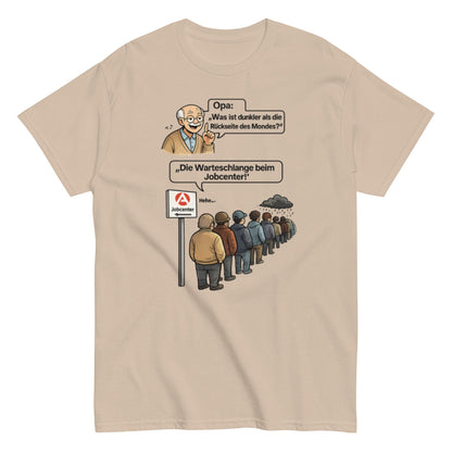 WARTESCHLANGE JOBCENTER - Lustiges Herren T-Shirt - SprücheKüche - Druckfrisch & frech