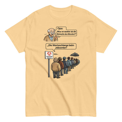 WARTESCHLANGE JOBCENTER - Lustiges Herren T-Shirt - SprücheKüche - Druckfrisch & frech