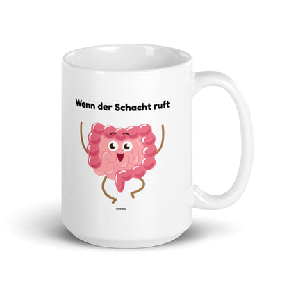 Wenn der Schacht ruft - lustige Ruhrpott Tasse - SprücheKüche - Druckfrisch & frech
