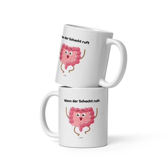 Wenn der Schacht ruft - lustige Ruhrpott Tasse - SprücheKüche - Druckfrisch & frech