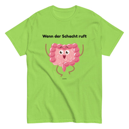 Wenn der Schacht ruft - Lustiges Ruhrgebiet Herren T-Shirt - SprücheKüche - Druckfrisch & frech