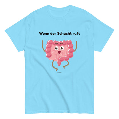 Wenn der Schacht ruft - Lustiges Ruhrgebiet Herren T-Shirt - SprücheKüche - Druckfrisch & frech