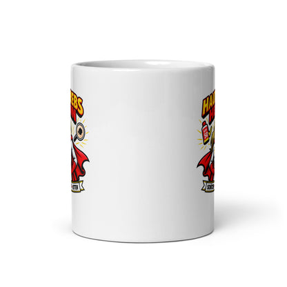Hautkrebs Heldin Tasse mit Superheldinnen-Motiv und SPF 50 für Hautärztinnen und Dermatologinnen
