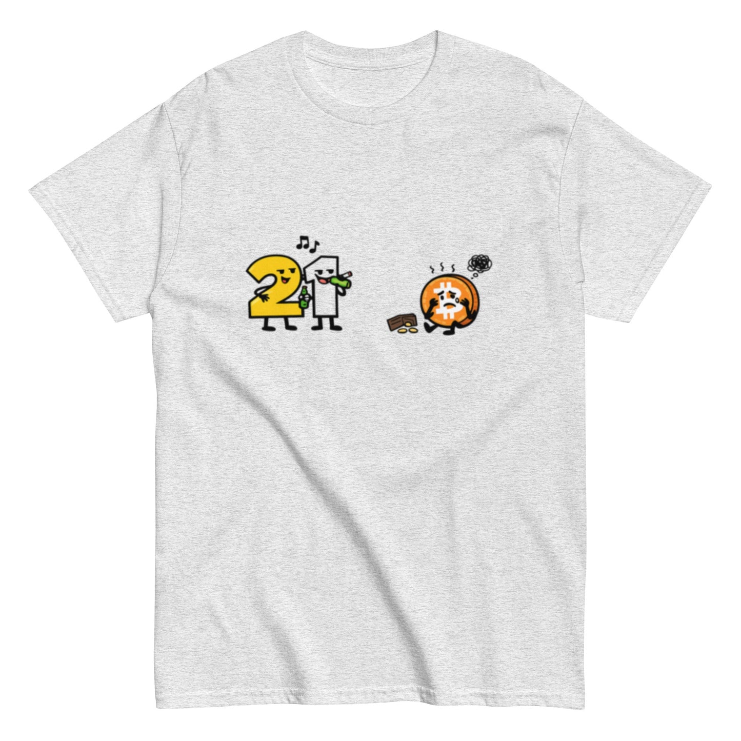 ZAHL 21, BITCOIN HUMOR - Lustiges Herren T-Shirt - SprücheKüche - Druckfrisch & frech