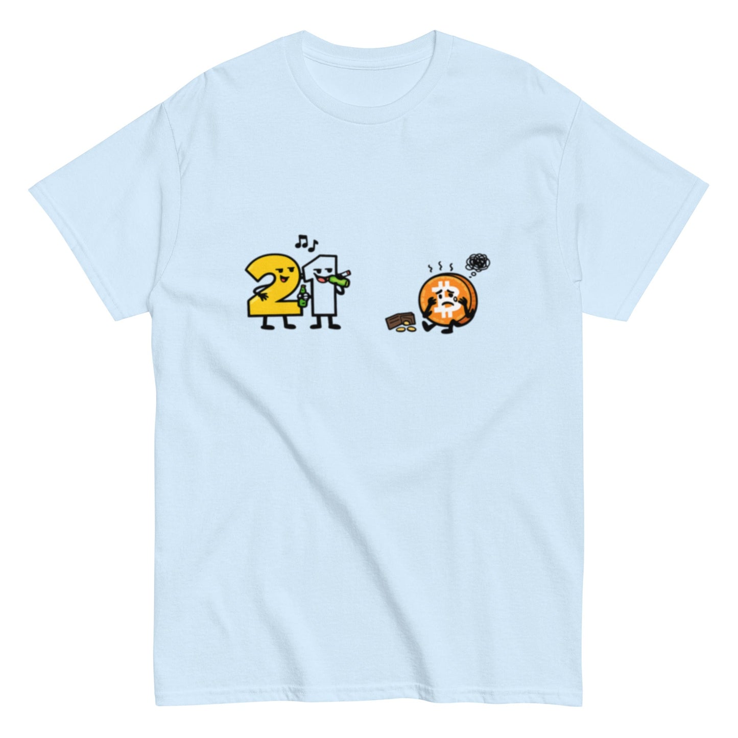 ZAHL 21, BITCOIN HUMOR - Lustiges Herren T-Shirt - SprücheKüche - Druckfrisch & frech