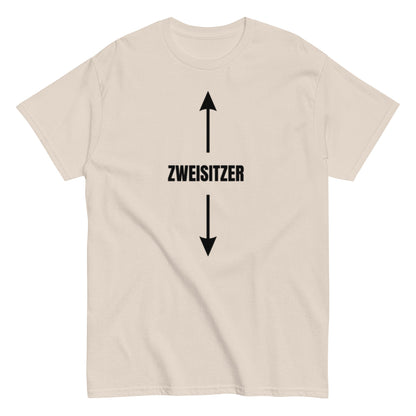 ZWEISITZER - Sarkasmus Pur, Lustiges T-Shirt, ideal für Junggesellinnenabschied, Herren, Frauen, Unisex T-Shirt - SprücheKüche - Druckfrisch & frech